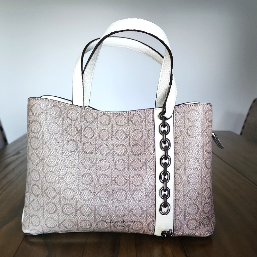 Calvin Klein Tan Signature Handbag